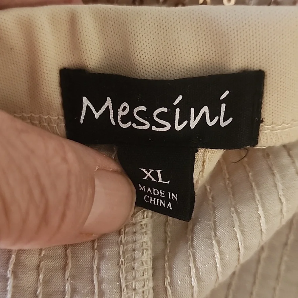 MESSINI XL Sequin Gold Skirt - Picture 5 of 7